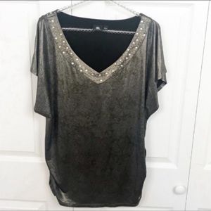 Rock & Republic l Gold Embellished Top